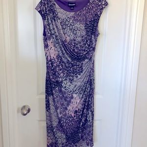 Ladies midi dress. Size 12. Soft material. Layered and giving
